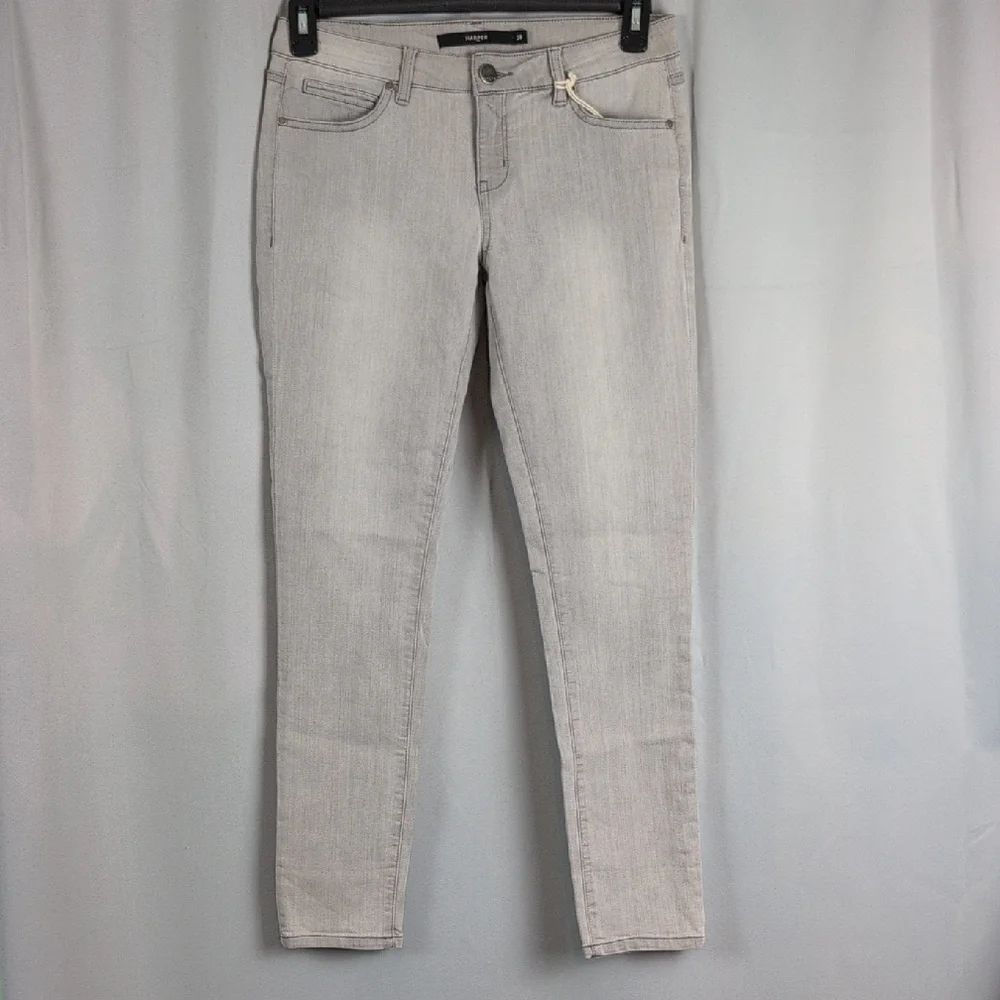 Harper Ulyra Skinny Jeans in‎ Light Gray New 28